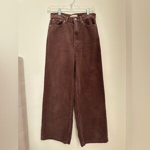 Urban Outfitters BDG Flare High and Wide Corduroy pants